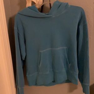 J Crew Vintage Teal hoodie